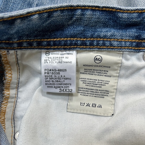 AG Adriano Goldschmied | The Tellis, Men’s Denim Jeans, Size 34x32 - Picture 7 of 7